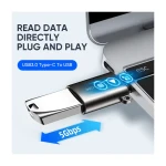 Joyroom USB to USB-C Adapter, 5Gbps, Black - S-H151