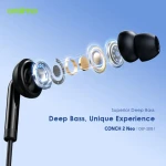 سماعة أذن اورايمو Conch2 Neo OEP-320S سلكية باللون البنفسجي الفاتح
