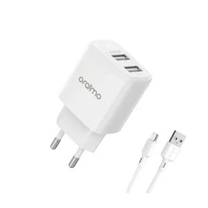 Oraimo Firefly 2U Wall Charger kit OCW-E67D+L53 - White