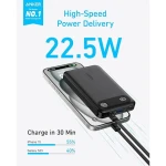 Anker PowerCore 10000mAh Power Bank 22.5W, 3 ports, White - A1257H21