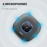 Anker Speaker PowerConf Ultra Clear 6 Mics noise cancelling / BLACk