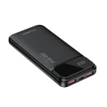 CHOETECH Power Bank, 10000mAh, 22.5W ,3 Ports, LED Display, Black - B728