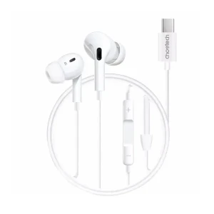 سماعات أذن سلكية من شويتيك OC-A011 مقبس USB-C بطول 1.2 متر - أبيض