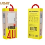 LDNIO A4403 4USB Fast Charger with Micro Cable White