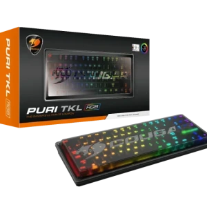 لوحة مفاتيح الألعاب السلكية كوجار  PURI TKL RGBلون اسود
