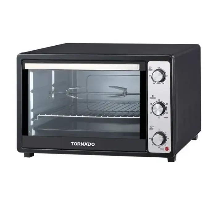 TORNADO Electric Oven 48 litre 1800 Watt With Grill and Fan Black TEO