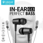 CELEBRAT G13 Super Bass Wired Earphone Black - 14 Days Warranty