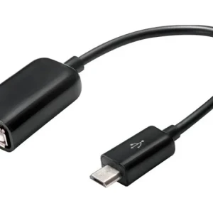 محول OTG كابل مايكرو USB  الى USB 2.0  لون اسود