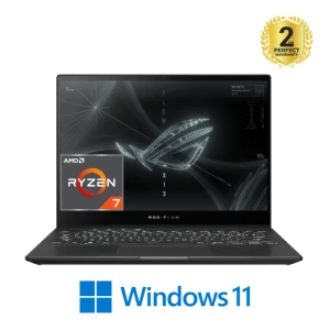 Asus ROG Flow X13 GV301RE-LJ118W Gaming Laptop 13.4 inch WUXGA 120Hz AMD R7-6800HS 16GB RAM 512GB SSD RTX 3050 Ti 4GB Black Win11 90NR0A21-M008F0