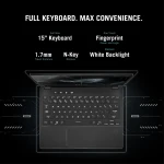 اسوس روج فلو x13  GV301RC-LJ062W لاب توب العاب 13.4 بوصه 120 هرتز R7-6800HS  رام 16 جيجا و 512 جيجا SSD رسومات  RTX 3050  سعة 4 جيجا ويندوز 11