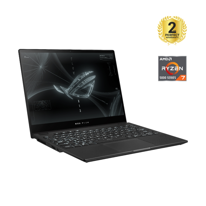Asus ROG Flow X13 GV301RE-LJ118W Gaming Laptop 13.4 inch WUXGA 120Hz AMD R7-6800HS 16GB RAM 512GB SSD RTX 3050 Ti 4GB Black Win11 90NR0A21-M008F0