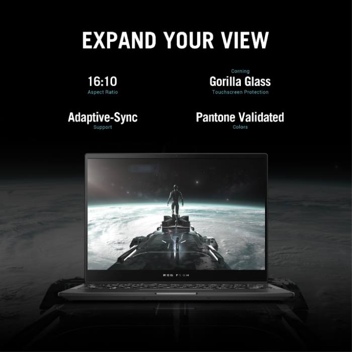 Asus ROG Flow X13 GV301RE-LJ118W Gaming Laptop 13.4 inch WUXGA 120Hz AMD R7-6800HS 16GB RAM 512GB SSD RTX 3050 Ti 4GB Black Win11 90NR0A21-M008F0