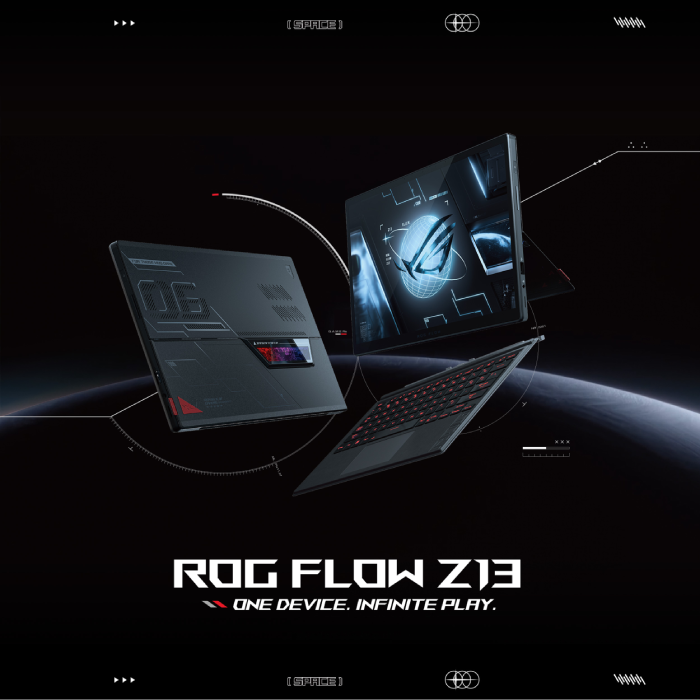 اسوس روج فلو Z13 GZ301ZC-LD110W لاب توب جيمنج 13.4 بوصه 120 هرتز انتل كورi7 12700H  رام 16 جيجا و 512 جيجا SSD جي فورس RTX 3050  سعة 4جيجا ويندوز 11