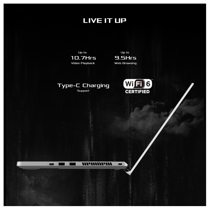 Asus ROG Zephyrus G14 GA401QC-K2069T Gaming Laptop 14.0 inch WQHD 120Hz AMD R9-5900HS 16GB RAM 512GB SSD GeForce RTX 3050 4GB Win11 90NR05T3-M002Y0