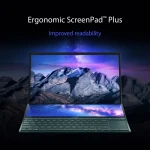لاب توب اسوس زين بوك ديو UX482EGR-HY007W انتل كورi7 1195G7 16 جيجا و 1تيرا هارد SSD انتل جي فورس MX450 سعة 2 جيجا ويندوز 11 مع قلم وستاند جراب - ازرق