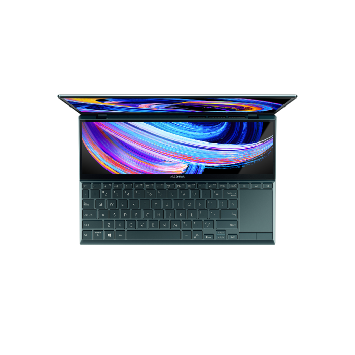 لاب توب اسوس زين بوك ديو UX482EGR-HY007W انتل كورi7 1195G7 16 جيجا و 1تيرا هارد SSD انتل جي فورس MX450 سعة 2 جيجا ويندوز 11 مع قلم وستاند جراب - ازرق