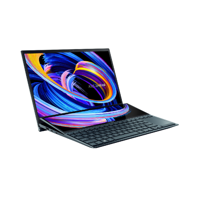 لاب توب اسوس زين بوك ديو UX482EGR-HY007W انتل كورi7 1195G7 16 جيجا و 1تيرا هارد SSD انتل جي فورس MX450 سعة 2 جيجا ويندوز 11 مع قلم وستاند جراب - ازرق