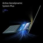 لاب توب اسوس زين بوك ديو UX482EGR-HY007W انتل كورi7 1195G7 16 جيجا و 1تيرا هارد SSD انتل جي فورس MX450 سعة 2 جيجا ويندوز 11 مع قلم وستاند جراب - ازرق