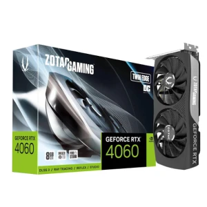 ZOTAC GAMING GeForce RTX 4060 8GB GDDR6 128-Bit Twin Edge Gaming Graphics Card