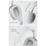 9S Max Headphones wireless Bluetooth With Mic Headset Headphones Silver - 1month Warranty