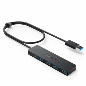 Anker A7516612 Ultra Slim 4-Port USB 3.0 Data Hub Black