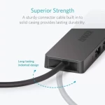 Anker A7516612 Ultra Slim 4-Port USB 3.0 Data Hub Black