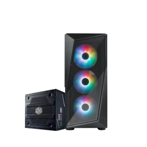 Cooler Master CMP 520  Mid Tower Gaming Case 3 FANS ARGB + Power 600W Elite V3