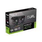 ASUS Dual GeForce RTX™ 4070 EVO OC Edition 12GB GDDR6X Graphics card - 90YV0J15-M0NA00