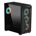 Gigabyte C301 GLASS V2 MID Tower Black ATX PC gaming Case GPU 400mm, GB-C301G TYPE-C