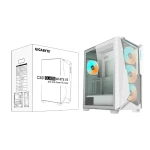 Gigabyte C301 GLASS V2 MID Tower White ATX PC gaming Case GPU 400mm, GB-C301GW TYPE-C V2