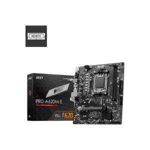 لوحة أم MSI PRO A620M-E ProSeries مع مقبس AM5 من AMD، ذاكرة DDR5 ، PCIe 4.0 ، ساتا 6Gb / ثانية