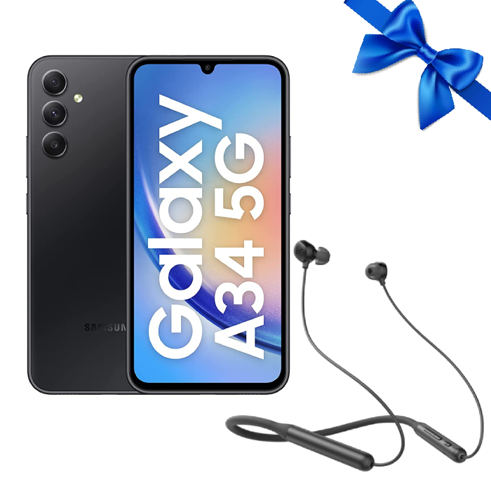 Samsung Galaxy A34 5G Mobile 8GB RAM 256GB Dual SIM Awesome Graphite