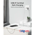 Anker USB-C to USB-C Data Cable 6ft, 240W White - A82E2H22