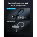 Anker Prime Thunderbolt 4 Braided Cable 3ft 240W Black - A84N0011