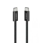 Anker Zolo USB C to USB C 240W Cable, Braided and Dirt-Free Type-C Fast Charging Cable 6ft – Black - A8060H12
