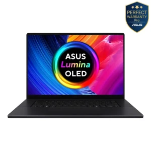 لاب توب اسوس برو ارت بي 16   H7606WI-ME058W، بمعالج AMD رايزن AI 9 HX 370، رام 64 جيجا، 2 تيرا ، رسومات RTX 4070 سعة 8 جيجا، 16 بوصة لمس Win11 - اسود