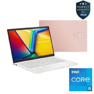 لاب توب أسوس فيفو بوك 14 X1404VA-EB005W انتل Ci5-1335U رام 8 جيجا 512 جيجا SSD انتل ايريس  Iris Xᵉ جرافكس 14 بوصة 60 هرتز FHD  ويندوز11  بيري بينك