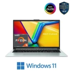لاب توب اسوس فيفوبووك جو 15 اوليد E1504FA-OLED005W ريزن R5-7520U رام 8 جيجا  و 512 جيجا SSD رسومات AMD شاشه 15.6 بوصه FHD ويندوز11 اخضر رمادي