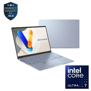 ASUS Vivobook S 14 OLED S5406SA-PP017W Laptop, Intel Core Ultra 7 256V, 16GB RAM, 1TB SSD, Intel Graphics, 14.0” 3K OLED 120Hz, Win11, 90NB15R2-M00CH0