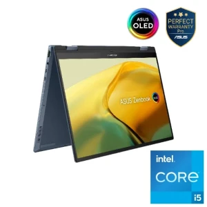 ASUS Zenbook 14 Flip OLED UP3404VA-OLED005W Intel Ci5-1340P 8GB RAM 512GB SSD Intel Iris Xe Graphics 14.0-Inch OLED Win 11 Blue - 90NB10E2-M00450
