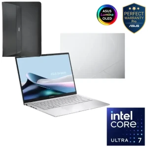 ASUS Zenbook 14 OLED UX3405CA-PZ007W Laptop 14" OLED, Intel Core Ultra 7 255H 16GB RAM 1TB SSD Intel Arc Graphics Win11 Silver +Sleeve 90NB14W4-M009V0
