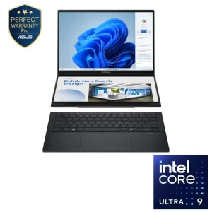 Asus Zenbook DUO UX8406CA-OLED009WS Laptop, Intel Core Ultra 9 285H, 32GB RAM, 2TB SSD, 14 Inch, 3K 120Hz, Intel Arc Graphics, Win11 - 90NB14X1-M009L0