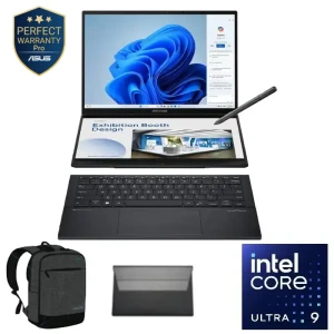 لابتوب أسوس زين بوك دوو UX8406CA-PZ005W، إنتل كور ألترا 9 285H، رام 32 جيجا، 2 تيرا SSD، شاشة 14 بوصة، تحديث 120 هرتز، رسومات إنتل آرك، Win11 - رمادي