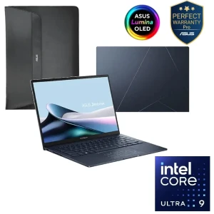 ASUS Zenbook 14 OLED UX3405MA-PP009WS Laptop 14-inch OLED 3K Intel Core Ultra 9 185H 16GB RAM 1TB SSD Intel Arc Graphics Win11 Blue - 90NB11R1-M00JK0