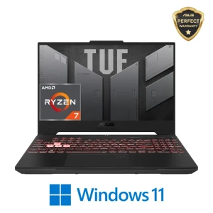 لاب توب العاب اسوس TUF جيمنج  A15 FA507NUR-LP007W معالج AMD R7 7435HS رام 16 جيجا، 512 جيجا  SSD رسومات RTX 4050  سعة 6 جيجا، شاشة 15.6 بوصة 144 هرتز