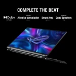 Asus ROG Flow X16 GV601VU-NF060W Gaming Laptop Intel Ci9-13900H, 16GB RAM 1TB SSD RTX 4050 6GB, 16-inch 240Hz Touch, Win11, Off Black 90NR0D21-M00370