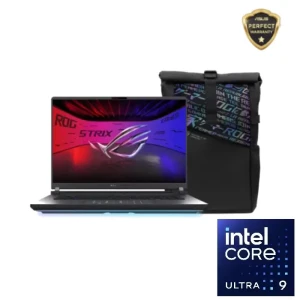 Asus ROG Strix G16 G615LR-VG132W Gaming Laptop, Intel Core Ultra 9 275HX, 32GB RAM, 1TB SSD, RTX 5070Ti 12GB, 16” FHD, 165Hz, Bag - 90NR0LR2-M005L0