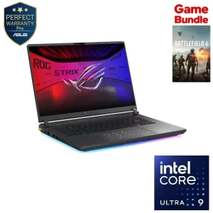 لابتوب العاب أسوس روج ستريكس G16 G615LW-RV132W ،انتل كور الترا  9 275HX،رام 32 جيجا، 1 تيرا SSD ، كارت RTX 5080  سعة 18 جيجا، شاشة 16 بوصة، 165 هرتز