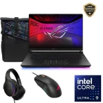 Asus ROG Strix SCAR 16 G635LR-AI321W Gaming Laptop, Intel Core Ultra 9 275HX, 32GB RAM, 1TB SSD, RTX 5070Ti 12GB, 16”, 240Hz, Black - 90NR0LU1-M004R0