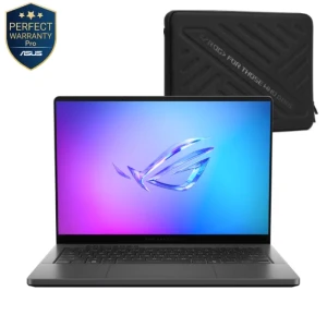 Asus ROG Zephyrus G14 GA403WR-GR320W Laptop, AMD Ryzen AI 9 HX 370, 32GB RAM, 1TB SSD, RTX 5070Ti 12GB, 14” 3K, 120Hz OLED + Sleeve, 90NR0M53-M00690
